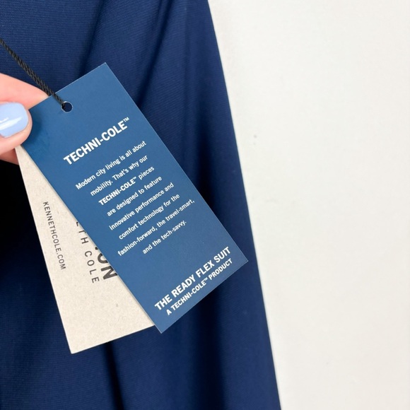 NWT Reaction Kenneth Cole Navy Blue Two Piece Suit Set Sz - Picture 5 of 14